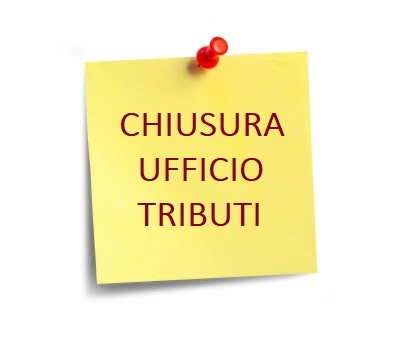 AVVISO  CHIUSURA UFFICIO TRIBUTI